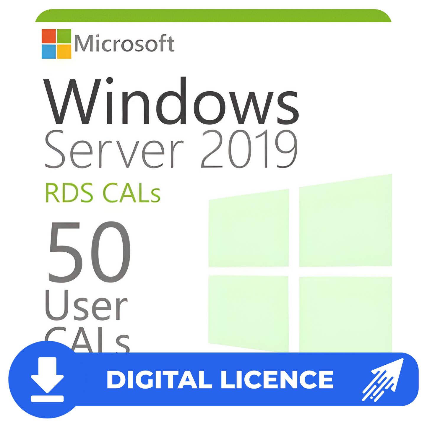 Windows Server 2019 50 RDS User CALs Product Key Global