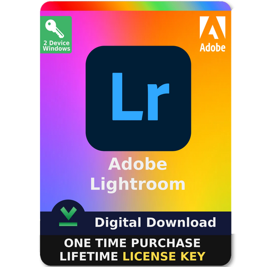 Adobe Lightroom 2025 - Digital Download for Windows (One-Time Activation)