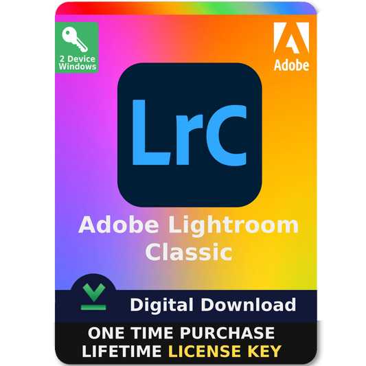 Adobe Lightroom Classic 2025 - Digital Download for Windows (One-Time Activation)