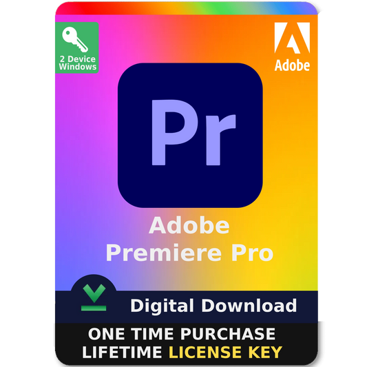 Adobe Premiere Pro 2025 - Digital Download for Windows (One-Time Activation)