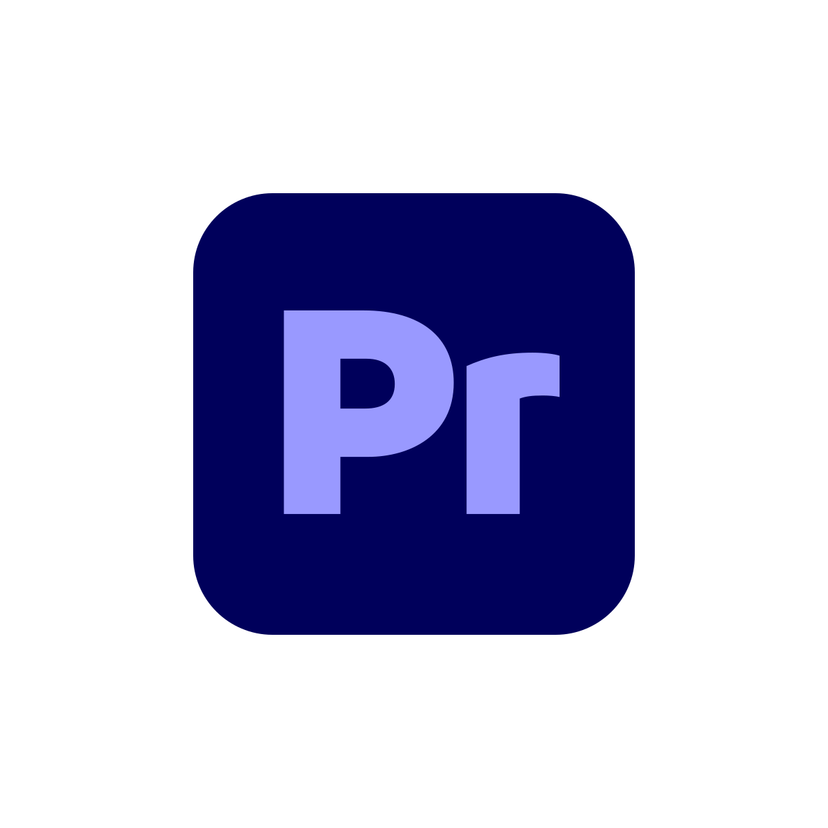 Official Adobe Premiere icon for the Windows 2025 offer