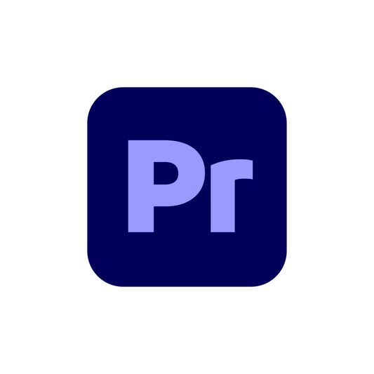 Official Adobe Premiere icon for the Windows 2025 offer