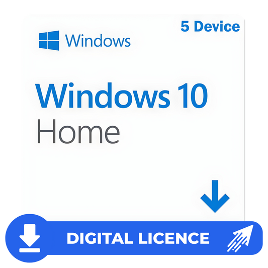 5U RETAIL  Windows 10 Home Product Key 32/64 Bit (Retail Version) Activates 5 Devices