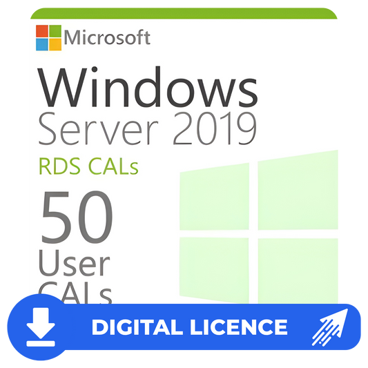 Windows Server 2019 50 RDS User CALs Product Key Global
